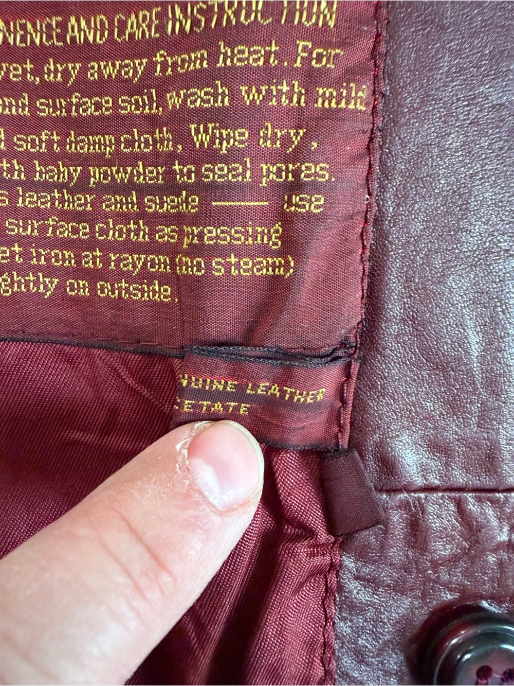 Vintage Burgundy Etienne Aigner Leather Jacket - Picture 12 of 16